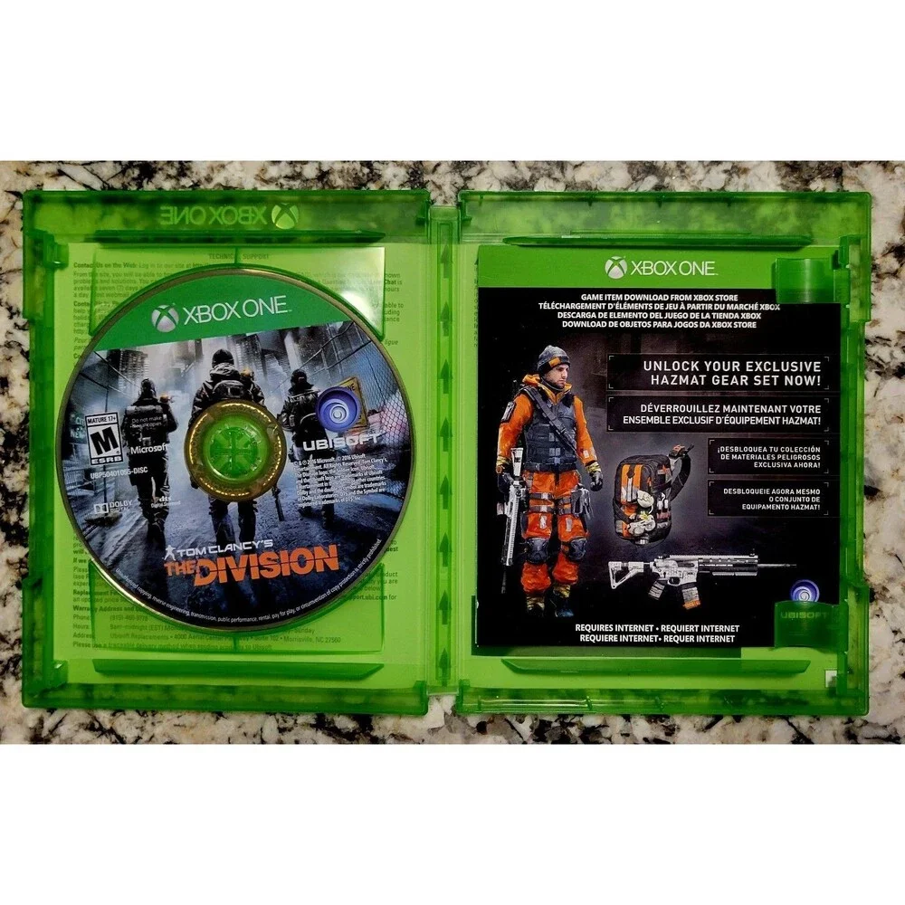 XBOX ONE: Clancy's: The Division,NO MANUAL, CLN DISC, TESTED, FAST SHIPPING